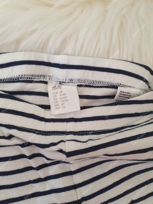 Legginsy dla dziewczynki w paski H&M roz. 68