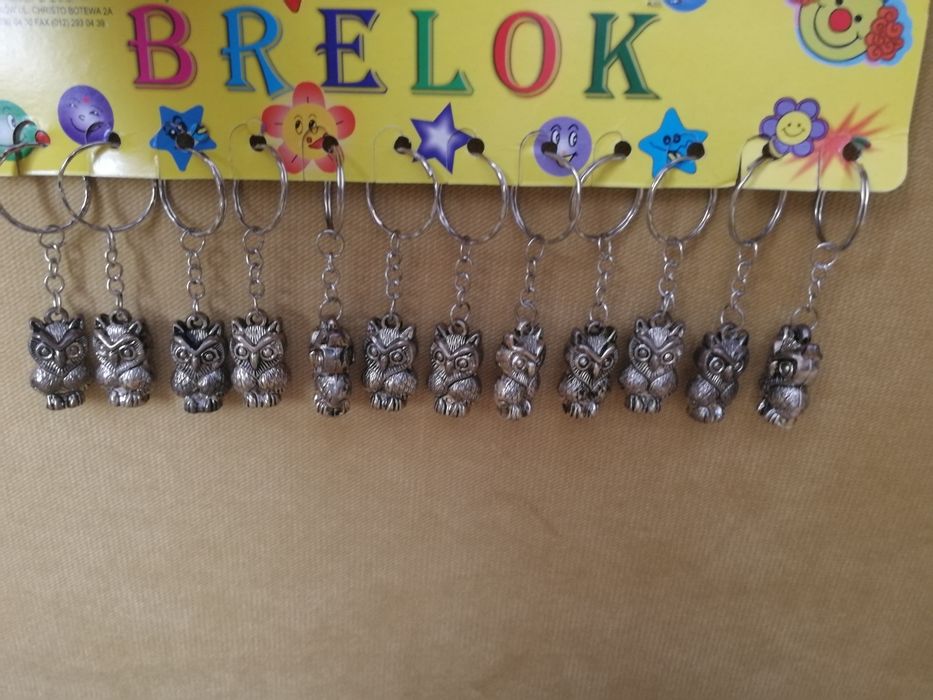 Brelok sowa lekki, nowy