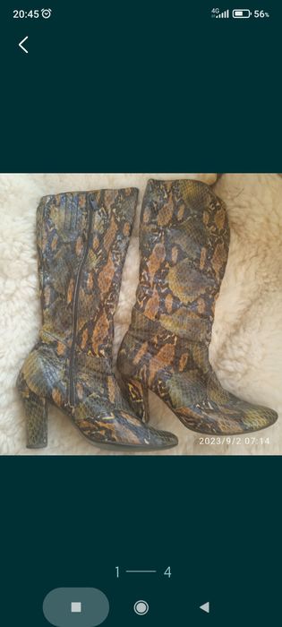 Шикарні чобітки з натуральної шкіри.