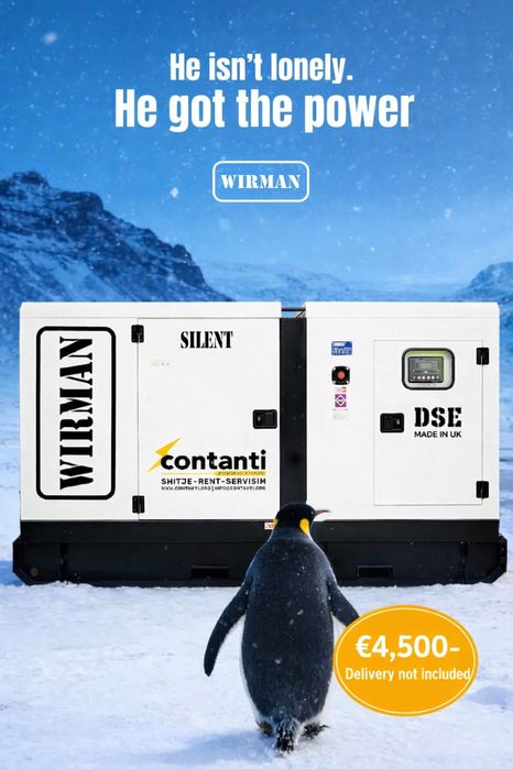 Генератор 40квт новий