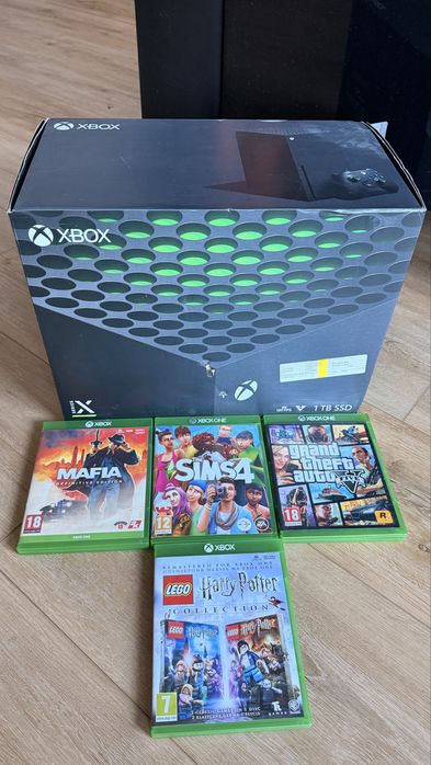 Prawdziwe ogloszenie Konsola do Gier Xbox X 1TB SSD + GTA V + Mafia + The sims + Lego