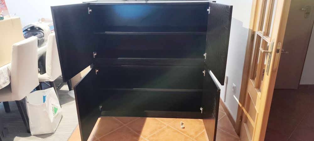 Aparador Alto / Móvel Bar Moveme (Preto) – Excelente Estado