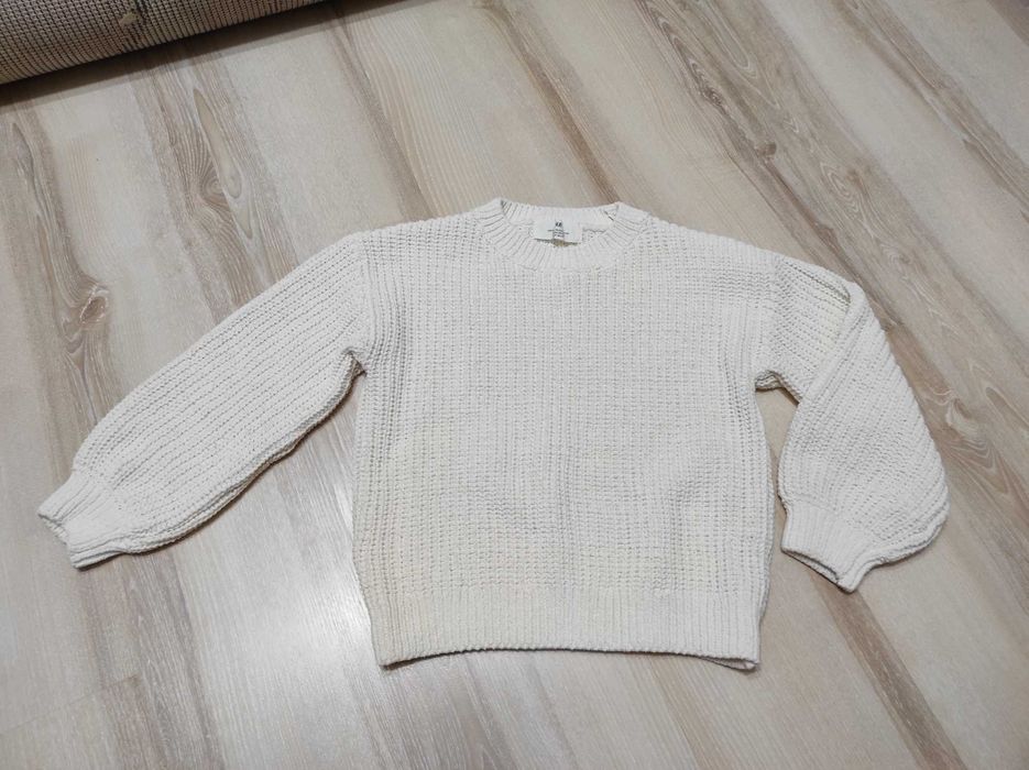 Красивий светр oversize, кофта H&M, светр в`язка на 6-8 років