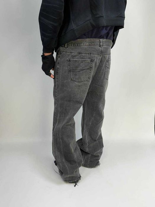 Клеш штани сірі faded zara flared jeans baggy кльош сірі чорні серые.