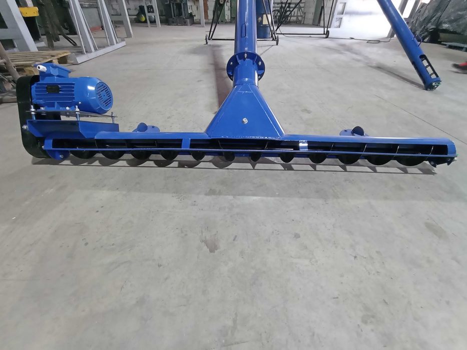 Шнековый погрузчик, винтовой конвейер, транспортер зерна 133*2*б/дв