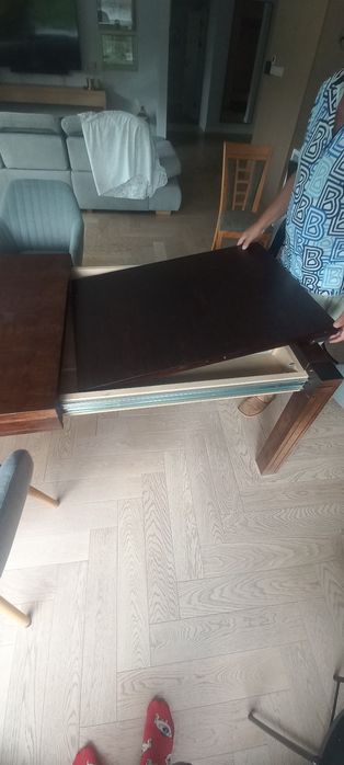 stoł drewniany rozkładany