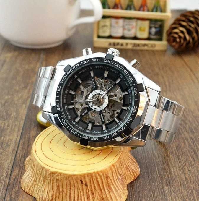 Чоловічий механічний годинник мужские наручные брендовые часы механика