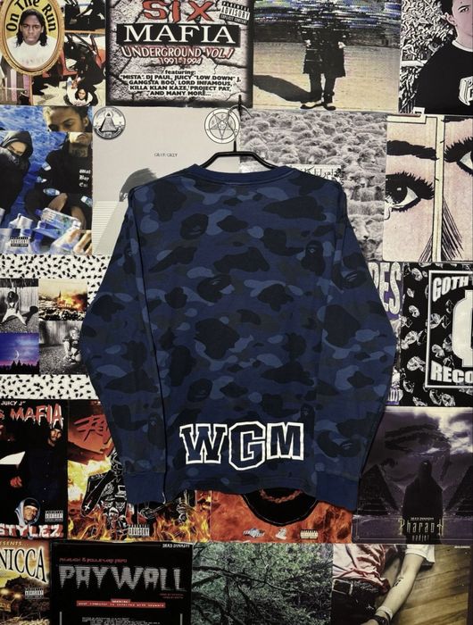 Лонгслив Bape Bathing Ape WGM Shark Camo