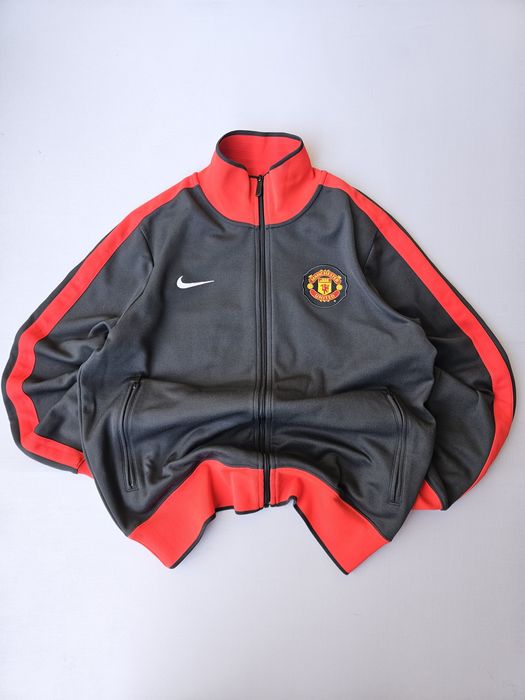Manchester United 2010/11 Nike Football Track Jacket - Vintage Trainin