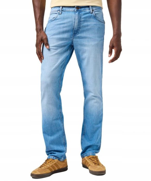 Męskie Jeansy Wrangler Greensboro Lightweight Slate K112362439 W44 L34