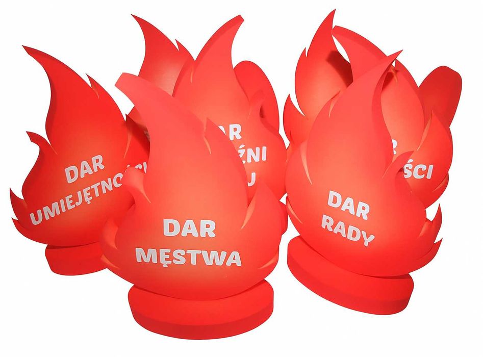 Płomienie - Zestaw Dekoracji Na Uroczystość Bierzmowania