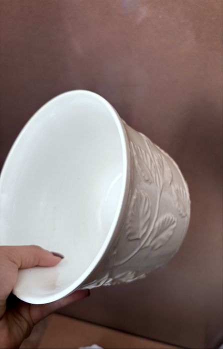 Vaso cerâmica branco