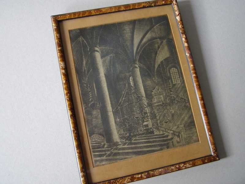Miedzioryt - Bima ,Stara Synagoga -Wł. Zakrzewski sygn.