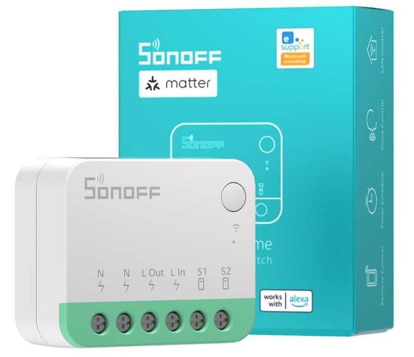 Inteligentny dopuszkowy przekaźnik 240V WiFi Sonoff Mini R4M
