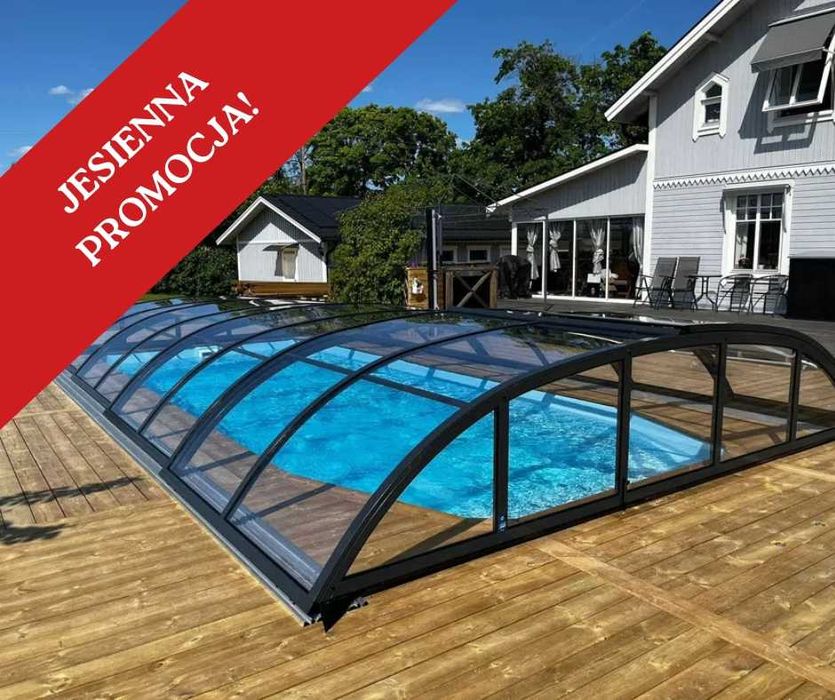 PROMOCJA -10 000zł! |  Zadaszenie basenu ogrodowego przesuwane PREMIUM