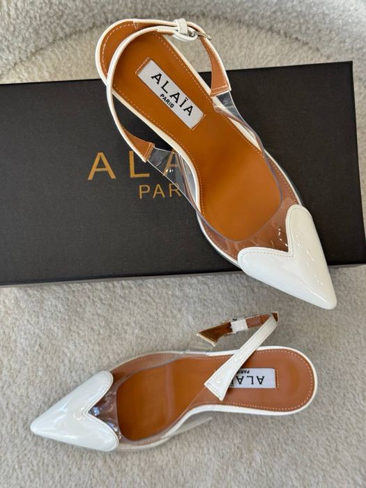 Каблуки Alaïa білі розмір 37,38,39
