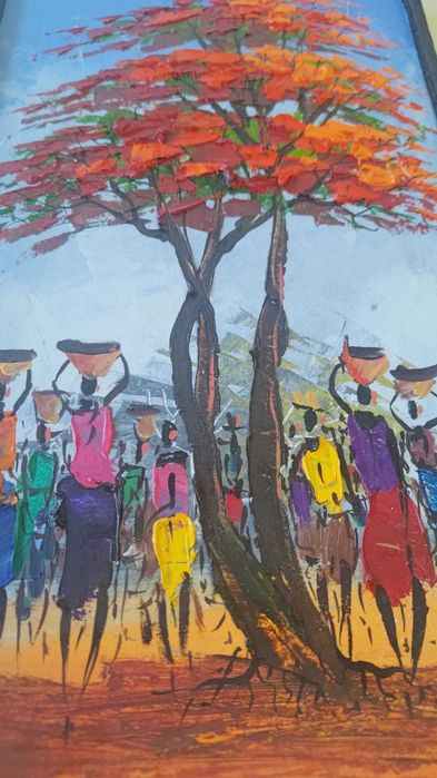 Pintura artesanal de Angola [410*210mm]