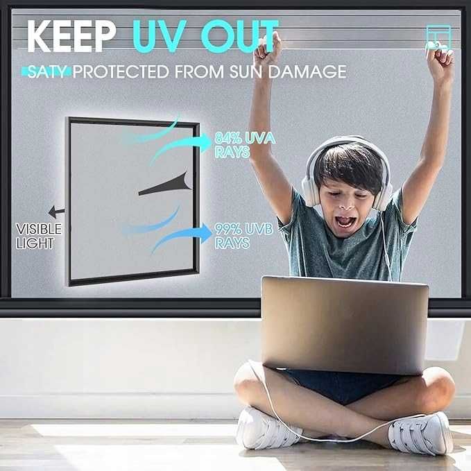 Matowa Folia Okienna anty-UV 60x300 cm