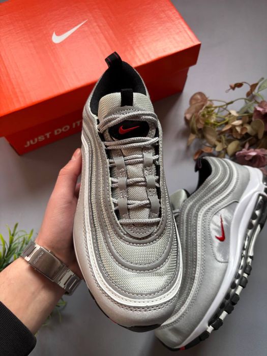 В Наявності! Nike Air Max 97 OG ‘Silver Bullet’•Кросівки Найк Аір Макс (сірі,сріблий)