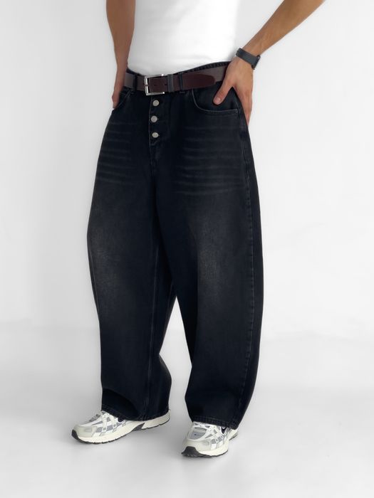 Джинси чоловічі широкі baggy/barrel/balloon jeans, штани баггі | Джинсы багги мужские широкие Джынсы беги стиль 90 х реп ск8 rap sk8 y2k | Розмір L