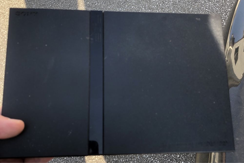 Playstation 2 com 2 comandos e eye toy