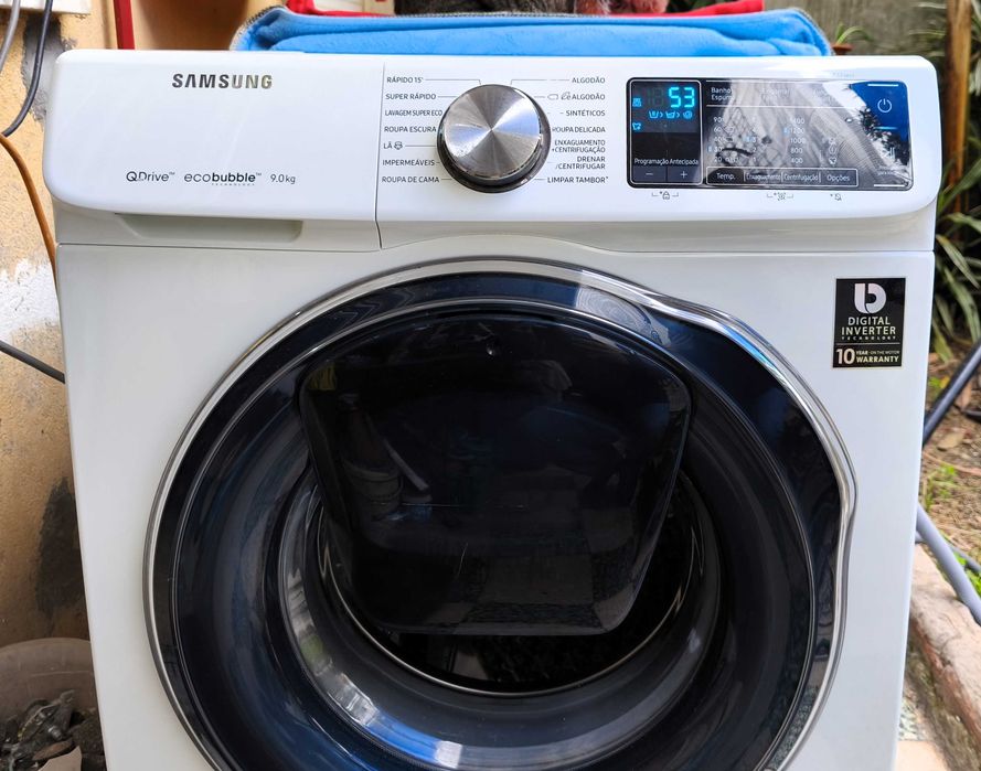 Maquina lavar roupa Samsung qdrive addwash ecobubble A+++