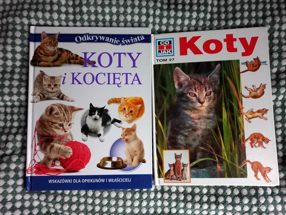 2 książki Koty i kocięta