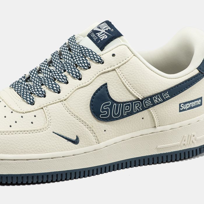 Кросівки Кроссовки Nike Air Force 1 x Supreme Beige Бежевий Бежевый Кросовки повсякденні