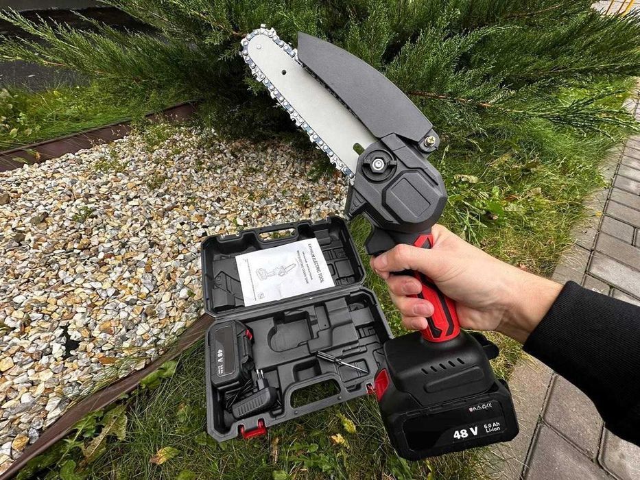 Цепная мини-пила сучкорез для обрезки деревьев Веткорез Пила + кейс.