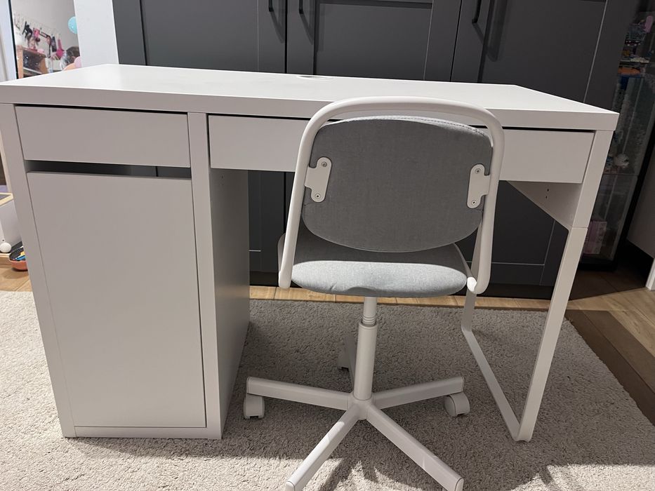 Biurko Ikea Micke + krzesło Ikea