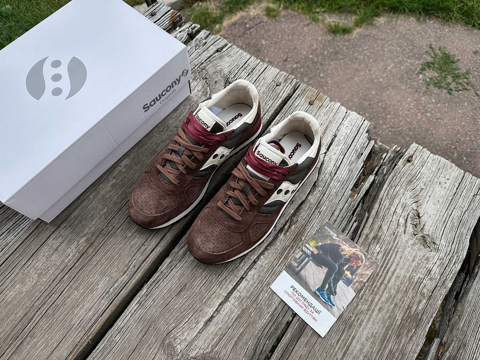 Мужские кроссовки Saucony Shadow Original 70780-3s коричневые Оригинал