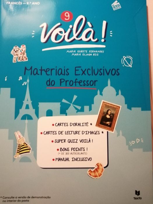 Voilà! 9 - Francês 9.º ano Caderno A + Recursos professor. NOVO!!*