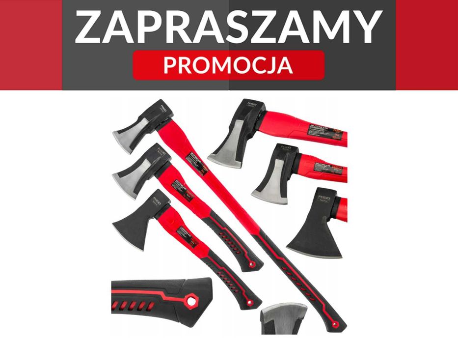 Promocja! Nowy Zestaw 3 siekier rozłupujących + toporek ciesielski