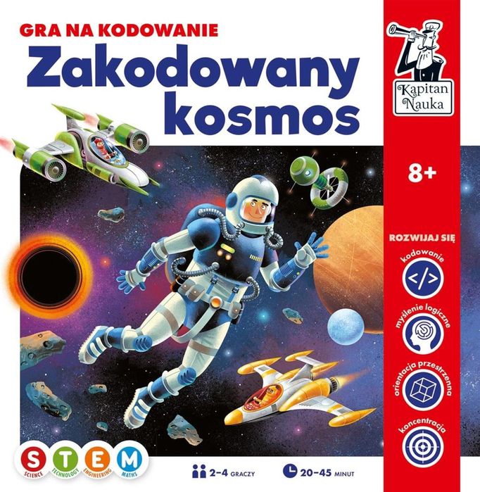 Kapitan Nauka. Zakodowany kosmos. Gra na kodowanie Kapitan Nauka Adam