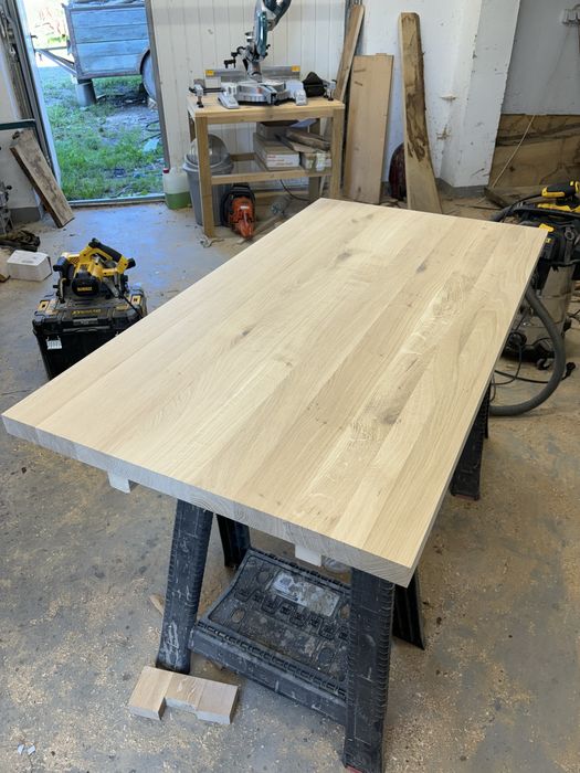 Dębowy blat drewniany