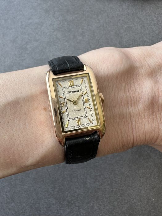 Золотые часы, часы МакТайм,  часы золото 585, женские часы золото 585