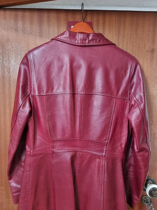 Casaco pele 3/4 Cheyenne bordeaux