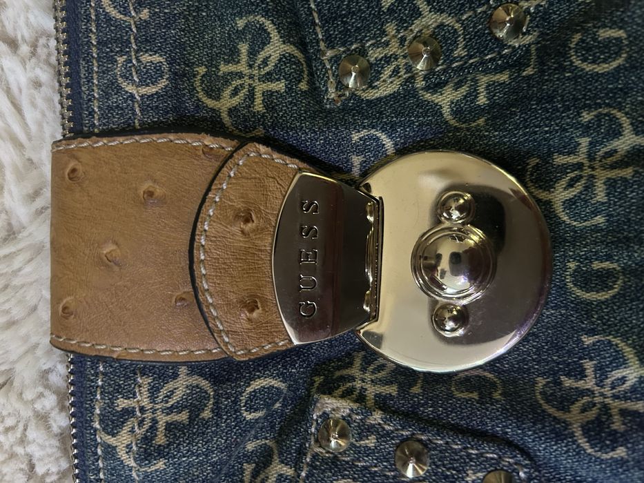 Сумка Guess blue in denim Y2k vintag