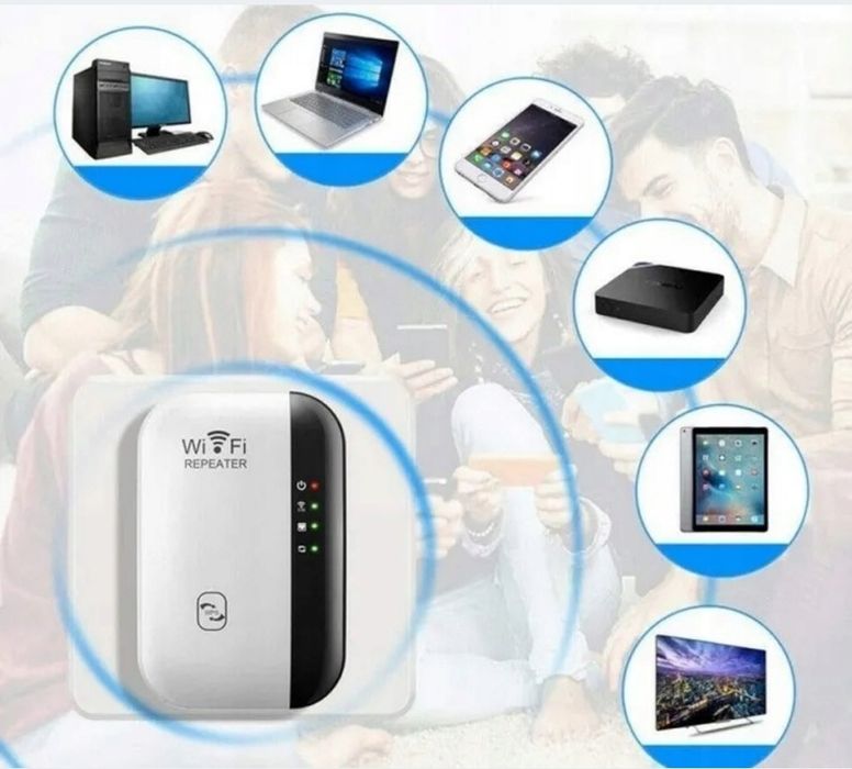 Wzmacniacz sygnału Wi-FI Mocny Repeater Access Point Router300Mb/s 2.4