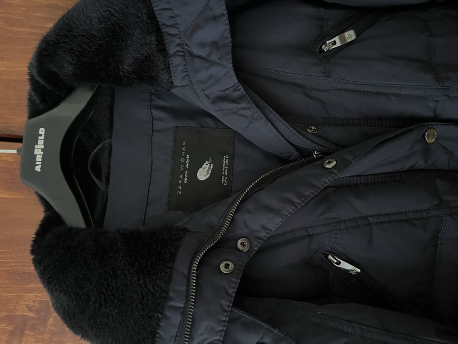 Zimowa kurtka puchowa Zara - damska rozmiar S