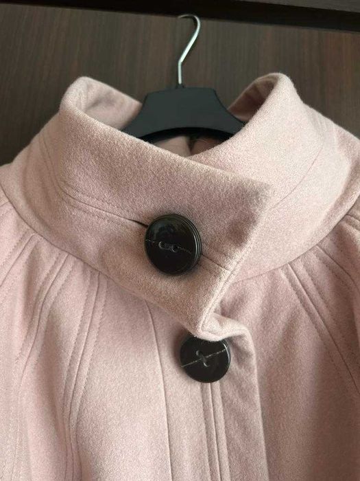 Kurtka Budrysówka Zara Basic - XL (42) - Wełna - Pudrowy Róż