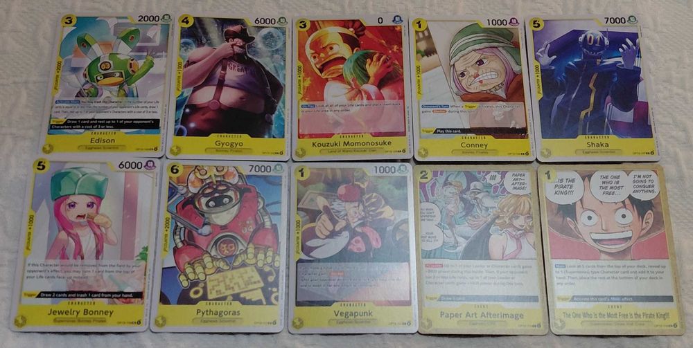 89 cartas one piece tcg op13