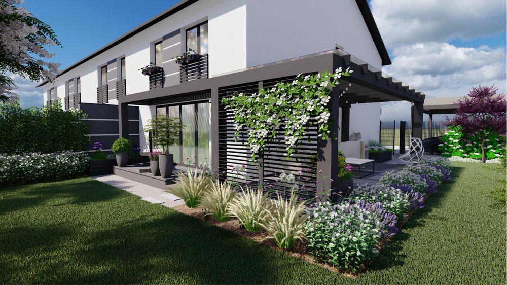 Projekt ogrodu zdalnie, wizualizacje, projektowanie rabaty