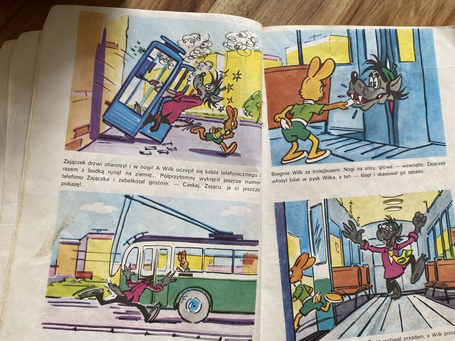 Wilk i Zając Czekaj Ja Ci Pokażę. komiks A. Kurlandski z 1990r