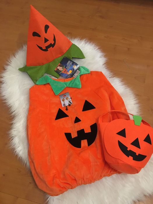 Fato de Hallowen ou Carnaval a Abobora