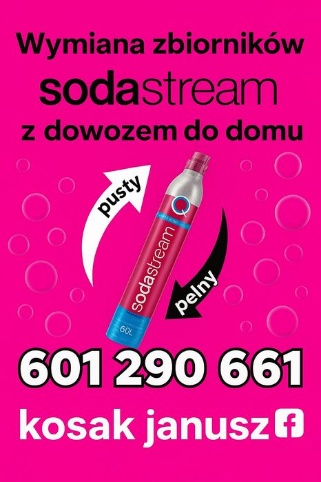 Wymiana butli sodastream