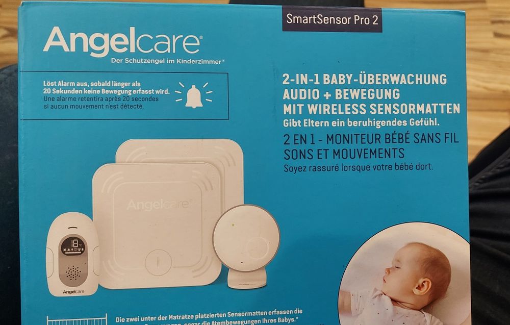 2x Monitor oddechu/ruchu Angelcare SmartSensor Pro2