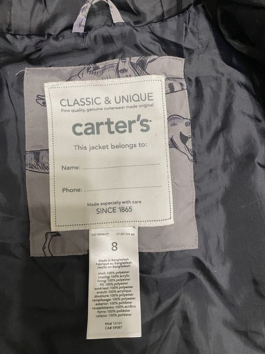 Куртка Carter’s демисезон  7-8 р. 128-136 см