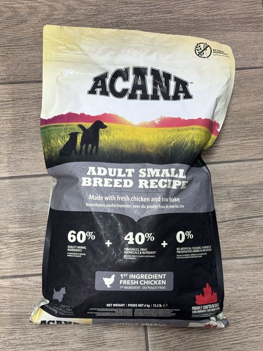-15% ACANA Adult small breed recipe 6кг (Акана для собак малих порід)
