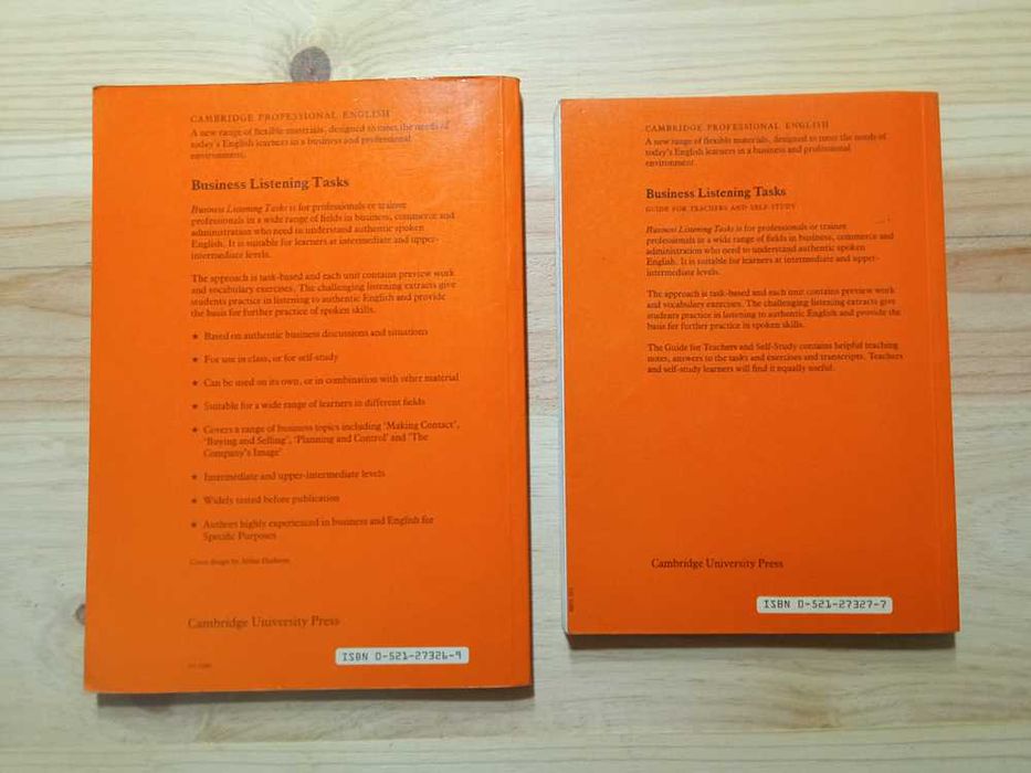 Livros "Business Listening Tasks" de Patrick Hanks e Jim Corbett